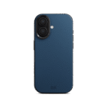 Navy Blue-Grey Leatherite MagSafe Phone Case Cover for iPhone 17