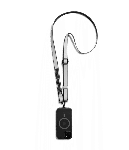 Light Grey Strobe Lanyards