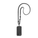 Black Reflective Crossbody Phone Lanyard - Cord