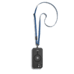 Blue Leatherite Crossbody Phone Lanyard - Strap