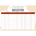 Checkbook Register Templates