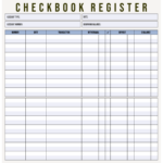 Blank-Check Register Template