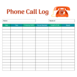 Call Log Template